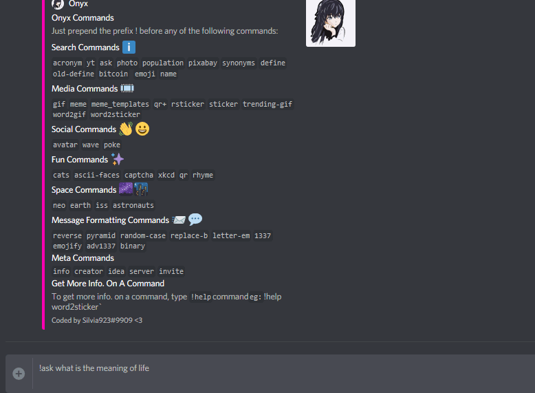 Onyx Discord Bot